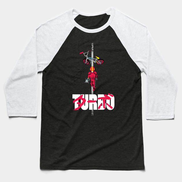 Turbokira Baseball T-Shirt by wolfkrusemark